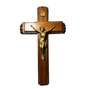 Vintage Catholic Crucifix Set for Last Rites or Sick Call